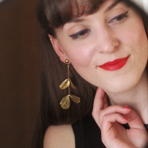 Alena Floral Earrings In Silver Colour