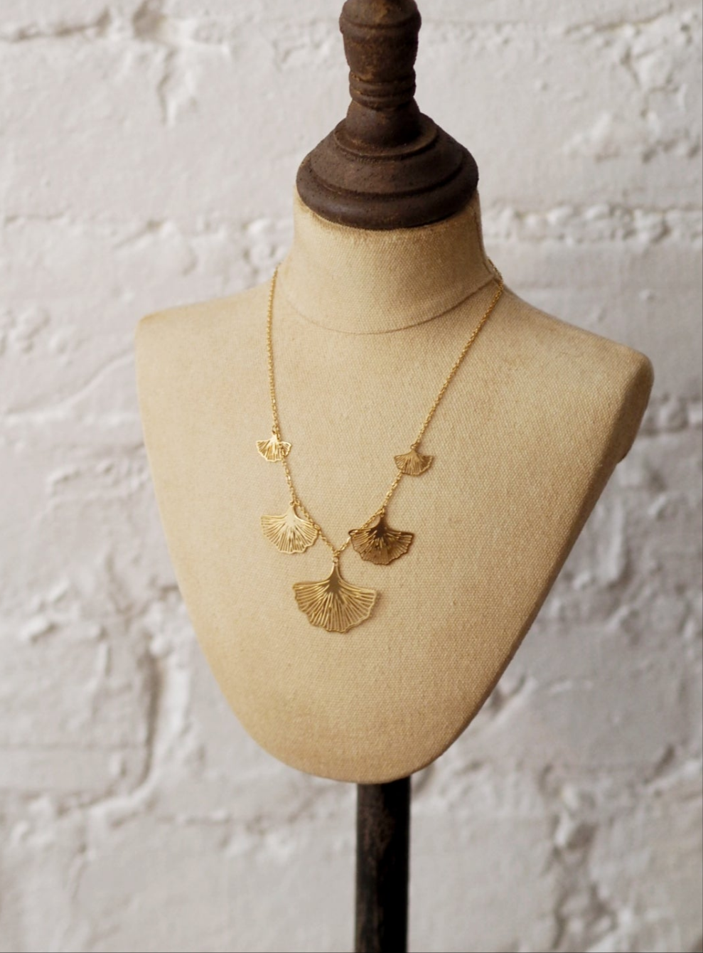 Ginkgo Leaf Necklace