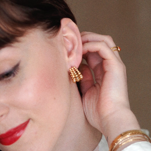 Leonore Gold Beads Earrings