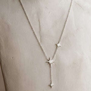 New Aubrey Stars Necklace in Silver
