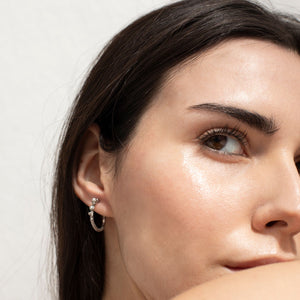 Silver Hoop Earrings Guspira