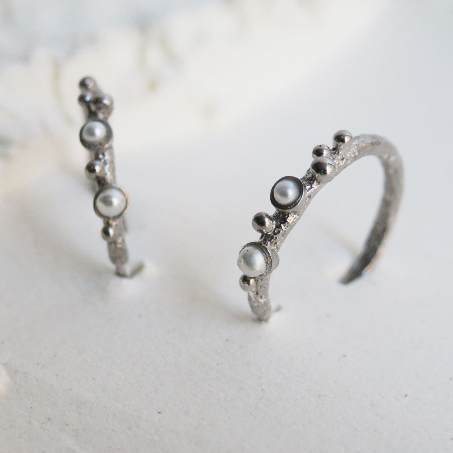 Silver Hoop Earrings Guspira