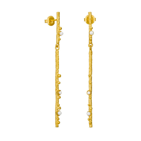 Long Golden Earrings Guspira