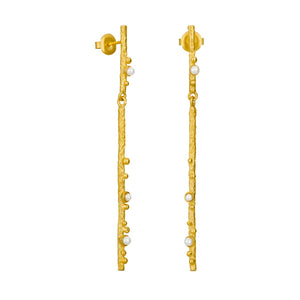 Long Golden Earrings Guspira