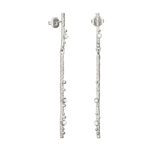 Long Silver Earrings Guspira