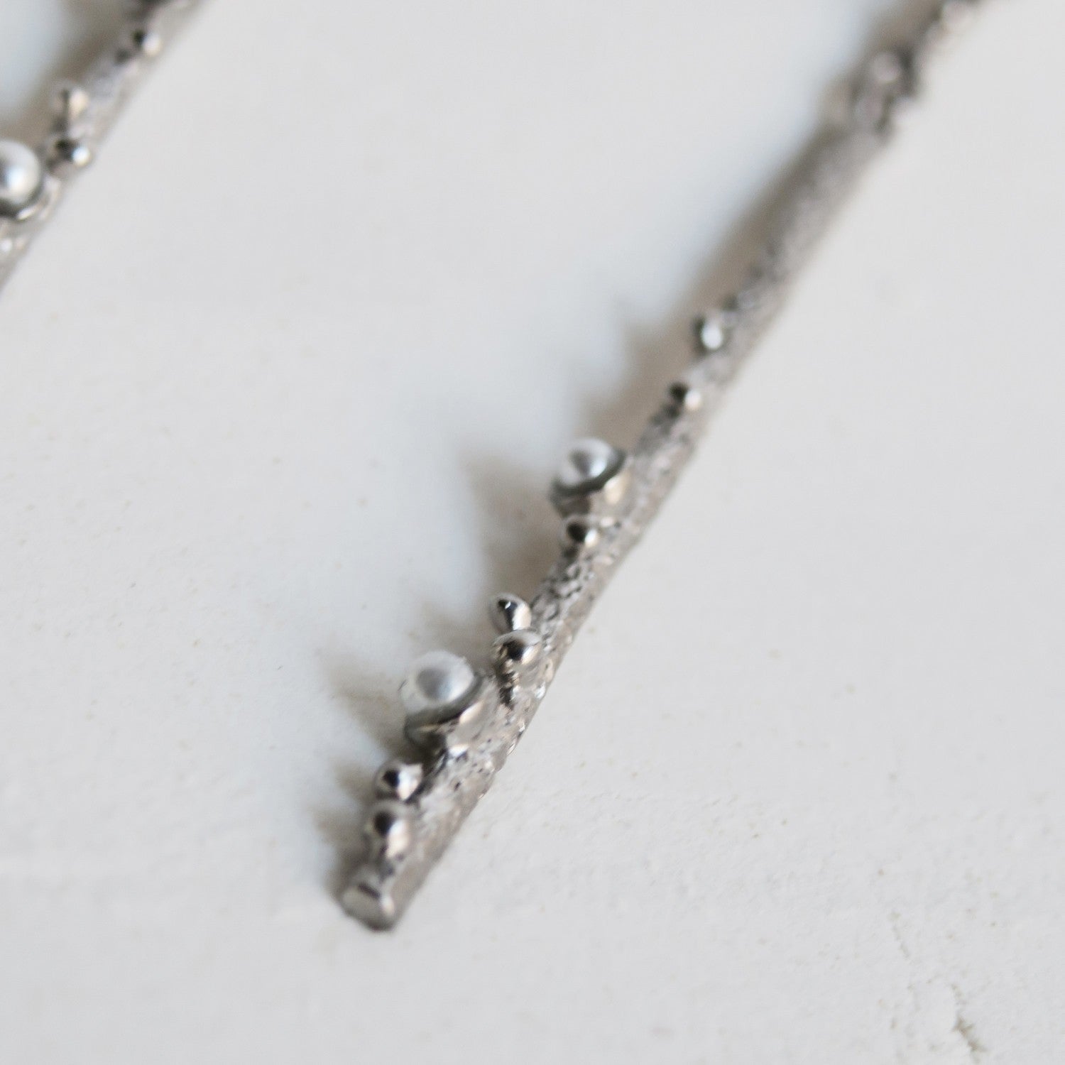Long Silver Earrings Guspira