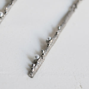 Long Silver Earrings Guspira