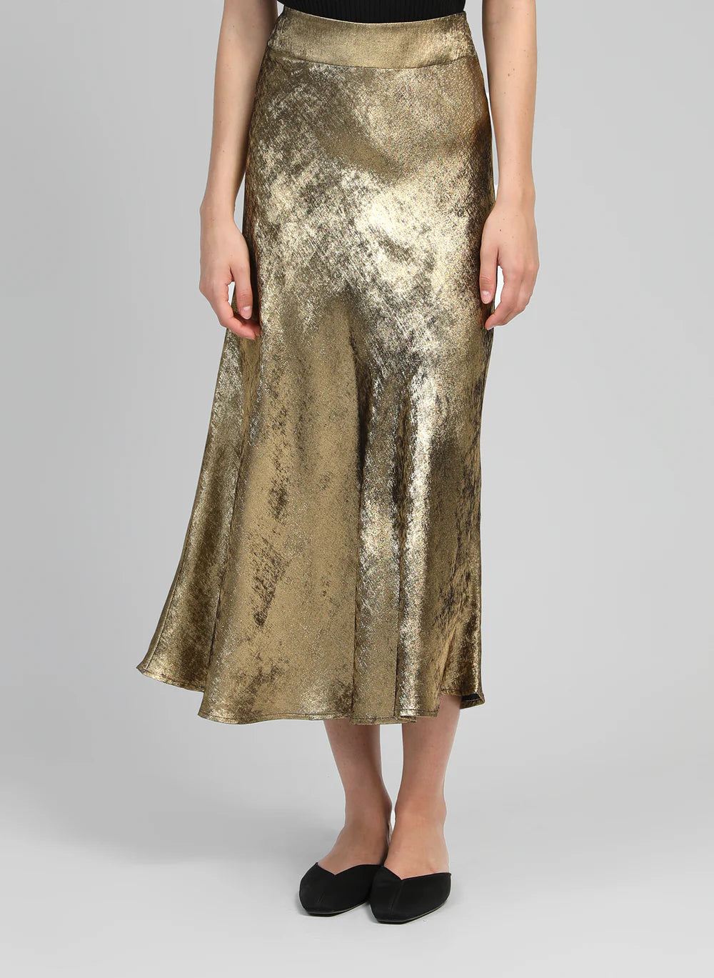 Janyma Bronze Midi Skirt
