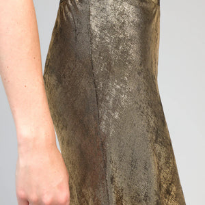 Janyma Bronze Midi Skirt