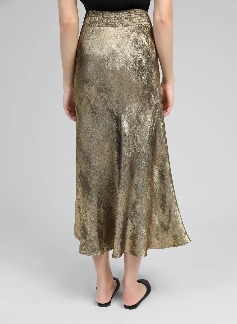 Janyma Bronze Midi Skirt
