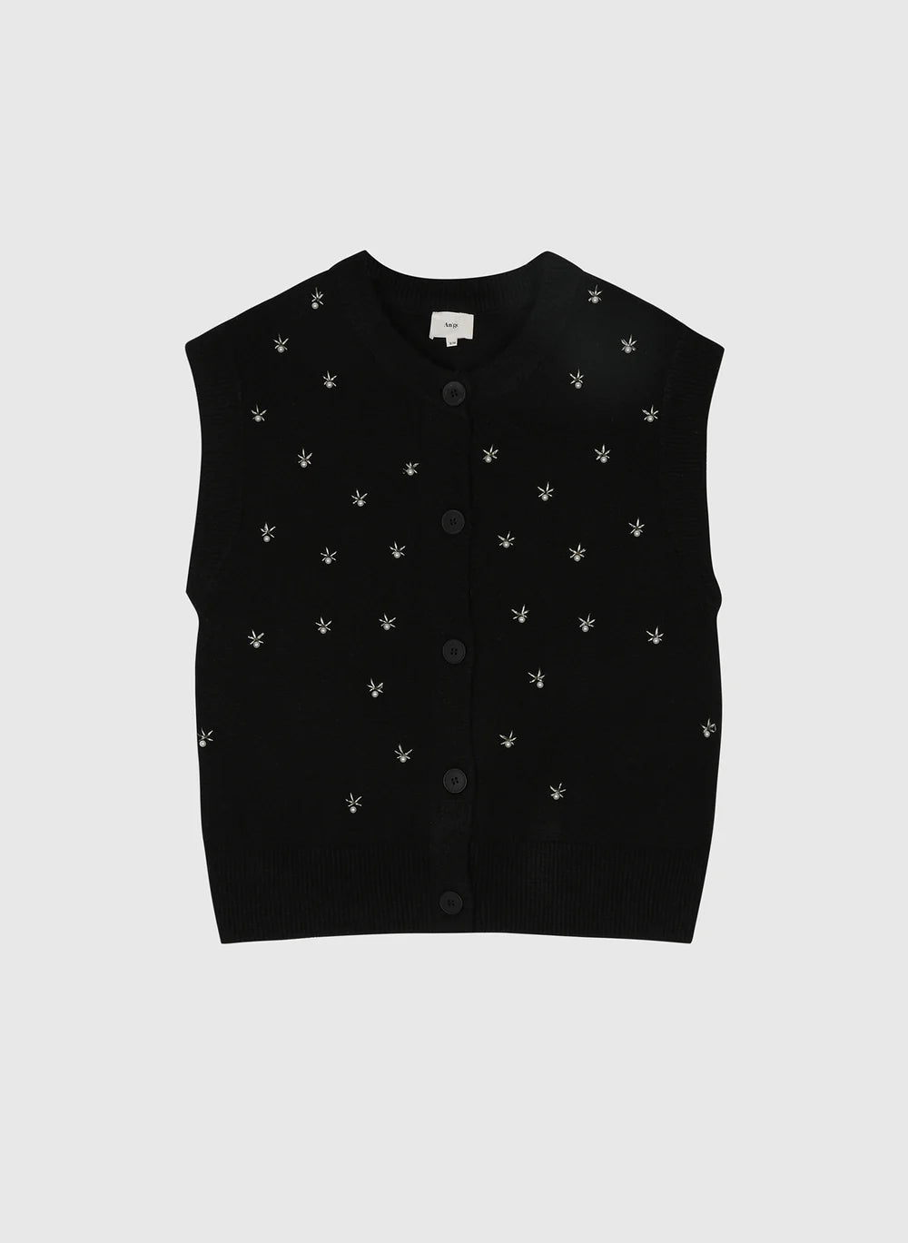 Cardigan Sans Manche Nolwen Noir