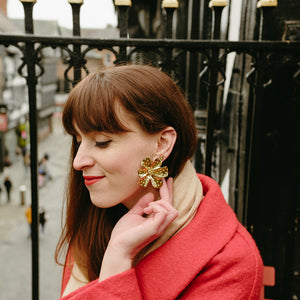 Tove Large Flower Earrings