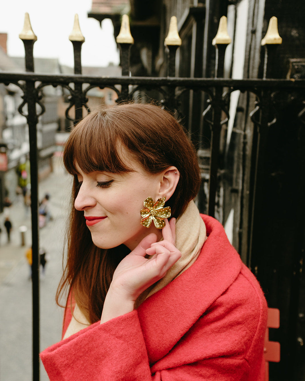 Tove Large Flower Earrings