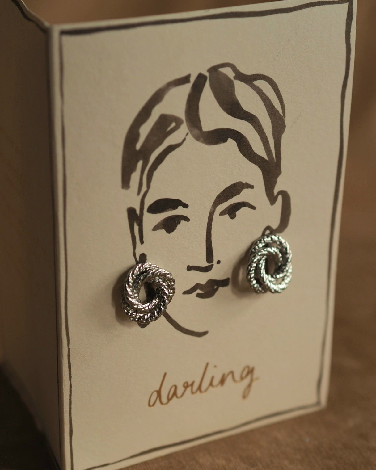 Ann-Marie Knot Earrings in Silver