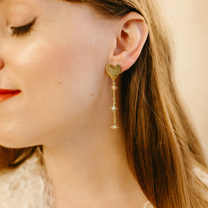 Heart Linea Earrings / Limited Collection Sparkle