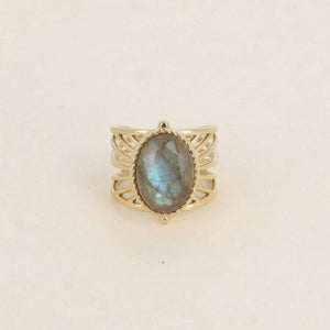 Unique Labradprite Ring