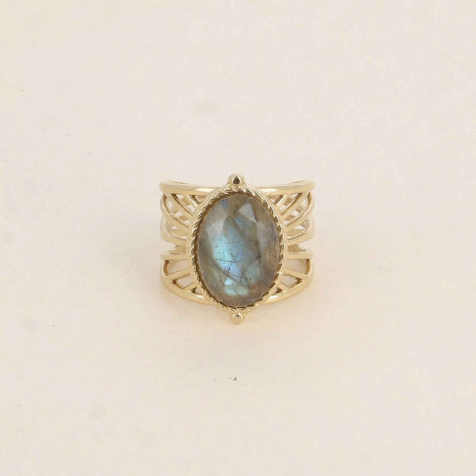 Unique Labradprite Ring