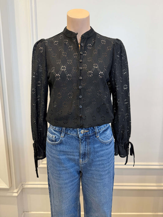 Black Camille blouse