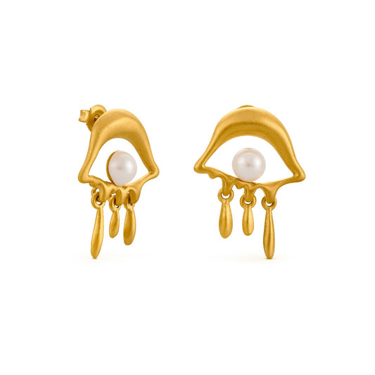Eye earrings Dalí