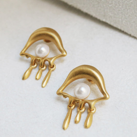 Eye earrings Dalí