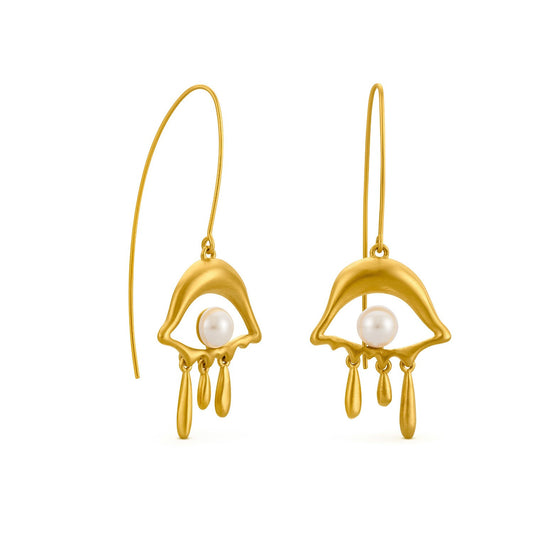 Eye earrings Dalí hooks