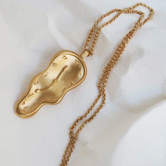 Melted Clock necklace Dalí