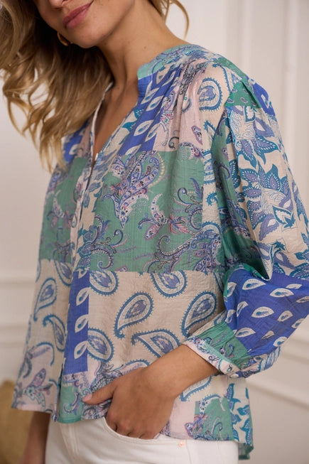 Saint Tropez Printed Silk Shirt