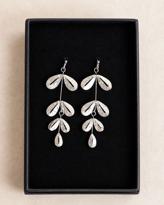 Anett Earrings in Silver