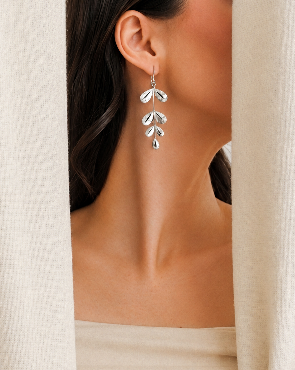 Anett Earrings in Silver