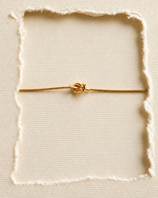 Eternal Knot Necklace in Gold