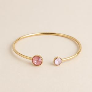 Julie Swarovski Adjustable Bangle in Gold