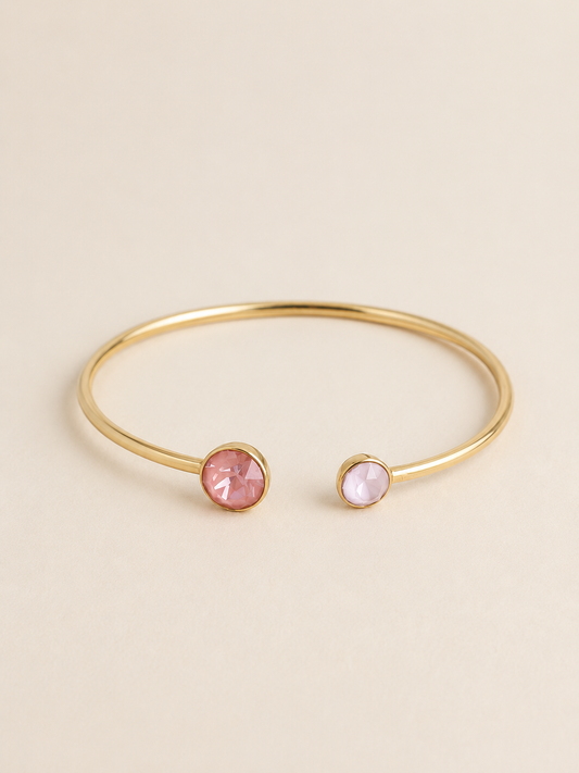 Julie Swarovski Adjustable Bangle in Gold