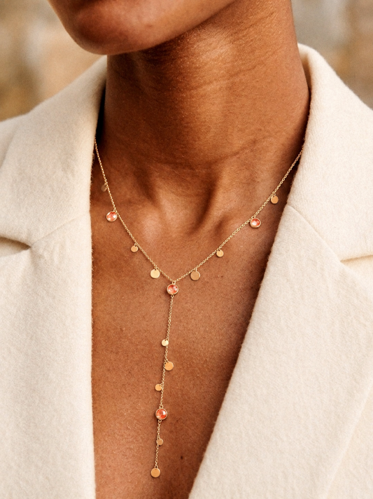 Lumira Necklace in Peach