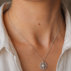 Marina Star Necklace in Silver