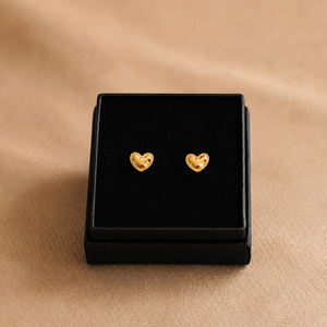 Little Heart Stud Earrings in Gold I