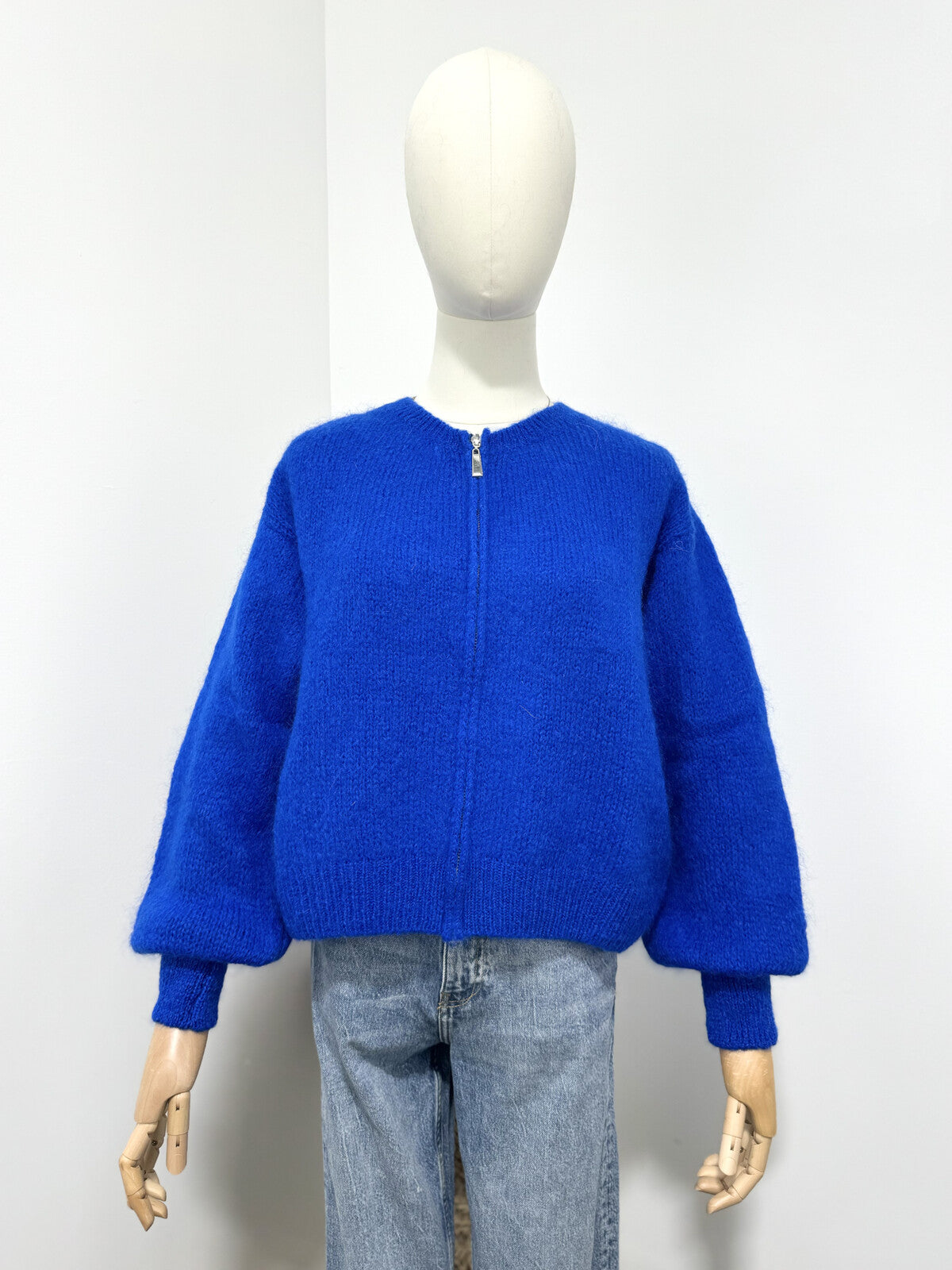 Blue Mohair Jumper