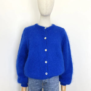 Blue Italian Mohair Jumper
