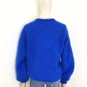 Blue Italian Mohair Jumper