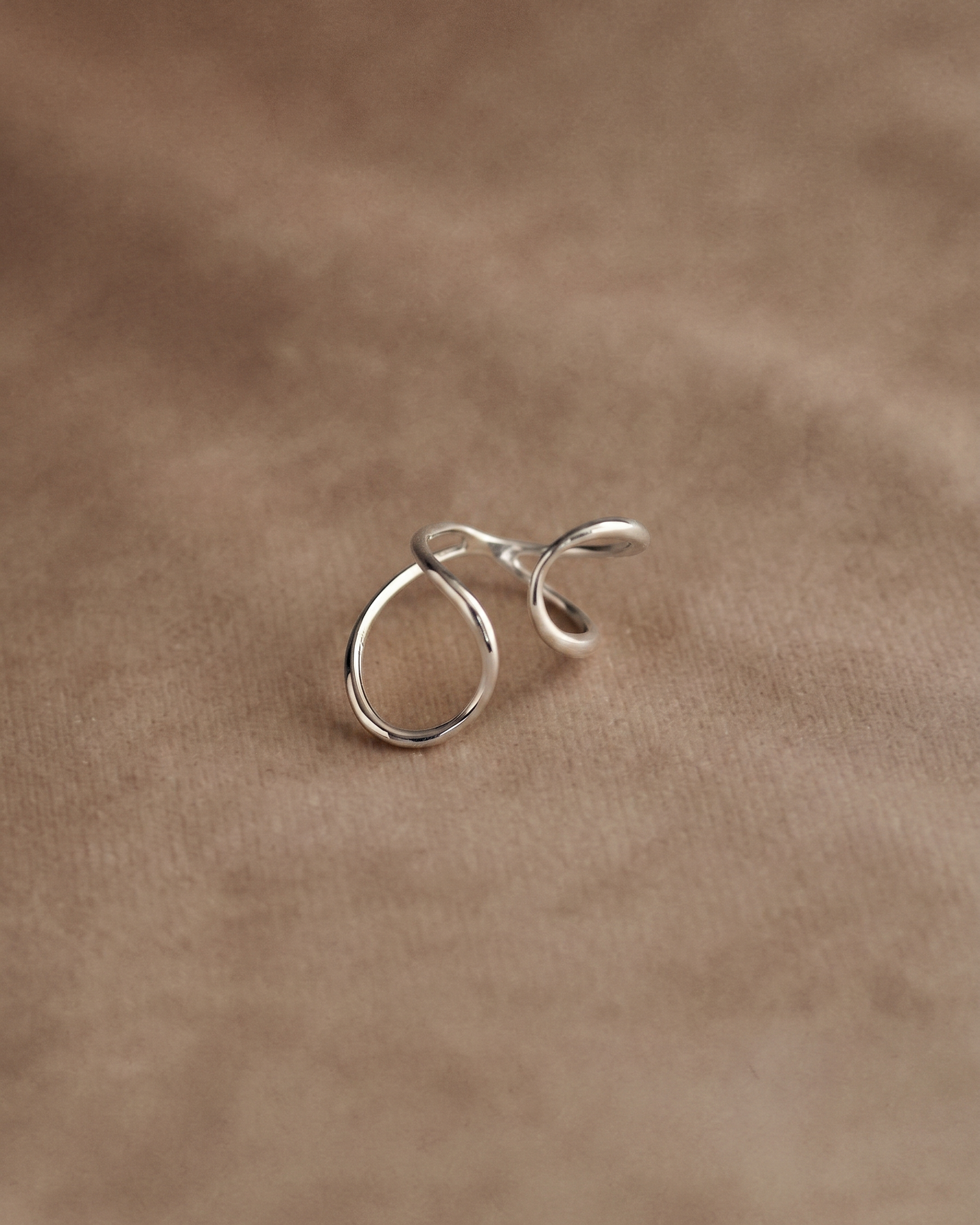 Elise Hugging Ring in Silver