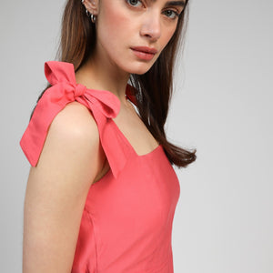 Manta Dress Coral Pink