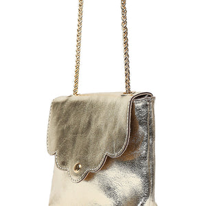 Gold Leather Handbag