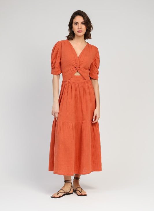 Odouma Dress Terracotta