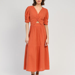Odouma Dress Terracotta