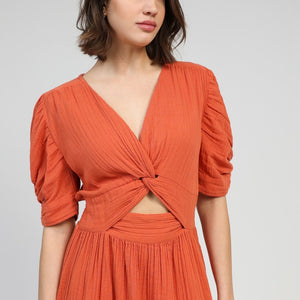 Odouma Dress Terracotta
