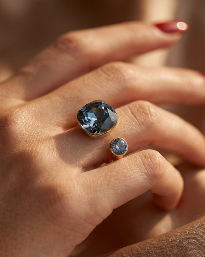 Colette d'Azur Swarovski Ring