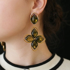 Statement Clover Earrings