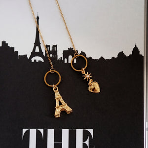 Signature Chain Earrings / Paris Limited Edition in Gold