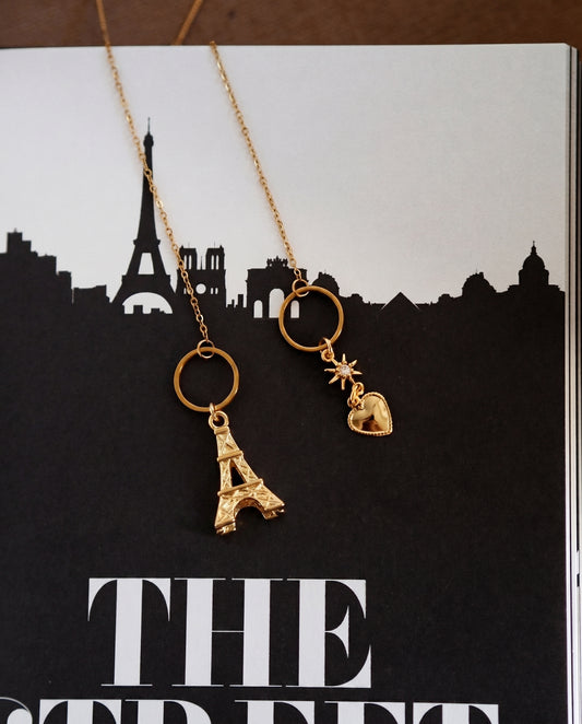 Signature Chain Earrings / Paris Limited Edition in Gold