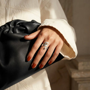 Denise Pearl Ring in Silver