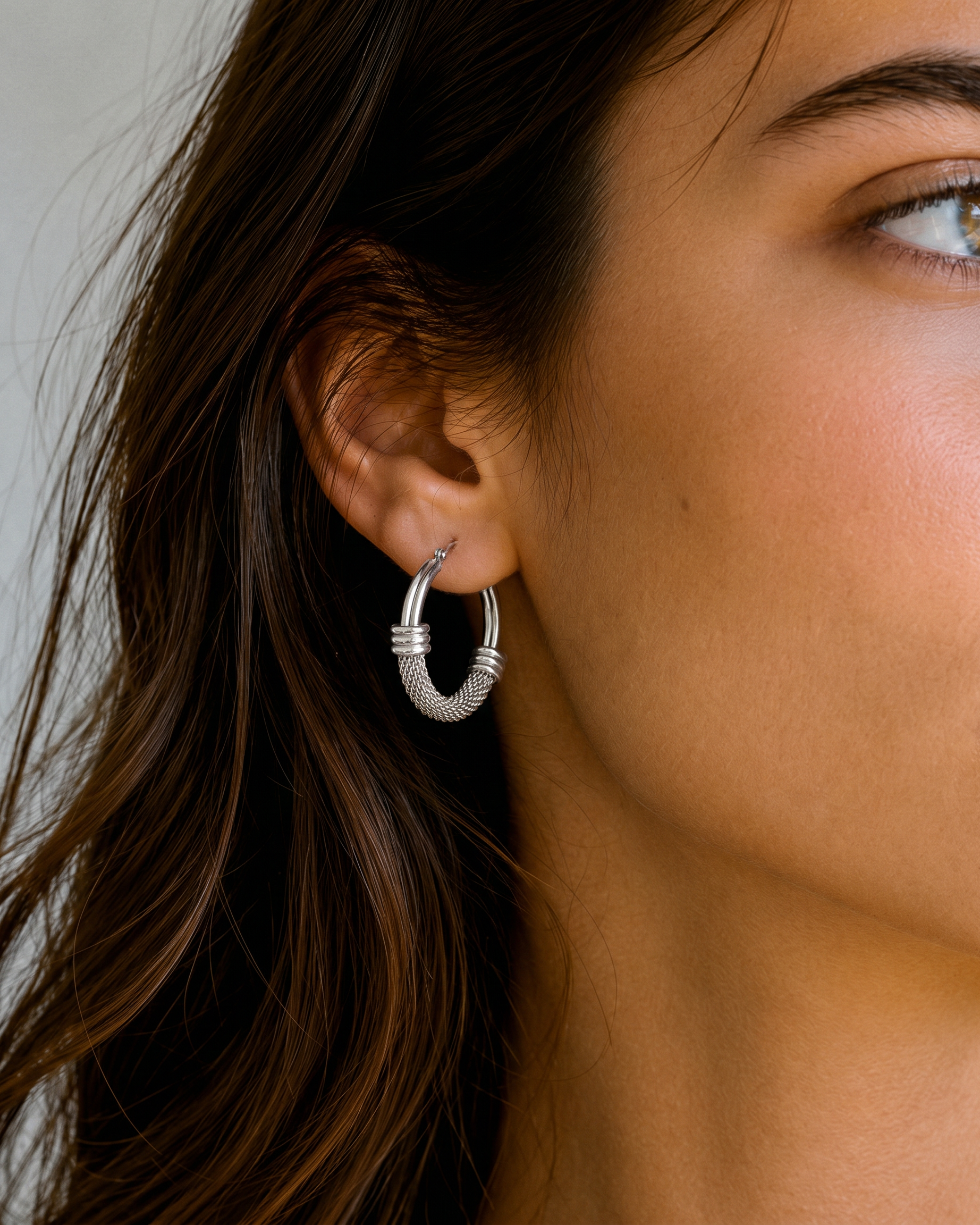 Mona Earrings in Silver